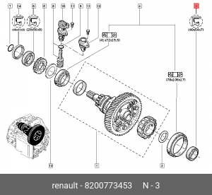 PEUGEOT/CITROEN/RENAULT АКПП 8200773453 RENAULT