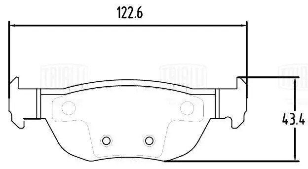 Колодки торм. Mazda CX-30 (19-) диск. зад. (PF 2397) PF 2397 TRIALLI