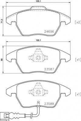 Колодки тормозные P85146 P85146 BREMBO