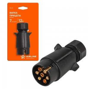 Вилка прицепа 7 контактов пластик  ATE-01 ATE-01 AIRLINE