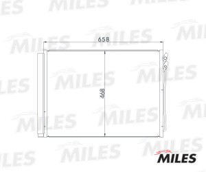 Радиатор кондиционера (паяный) BMW F01-F04/F06-F07/F10-F13 2.0-6.0 08- ACCB060 ACCB060 MILES