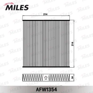 Фильтр салона IVECO DAILY 11- (FILTRON K1380 MANN CU22029) AFW1354 AFW1354 MILES