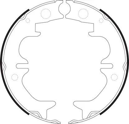 Колодки стояночного тормоза TOYOTA AVENSIS 97-03/CAMRY 91-/LEXUS RX300 00-03 BS2 BS21633 SB NAGAMOCHI