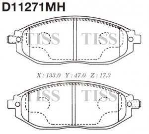 Колодки тормозные D11271MH D11271MH MK KASHIYAMA