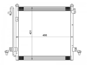 Радиатор кондиционера MITSUBISHI L200 05- STMBS23940 STMBS23940 SAT