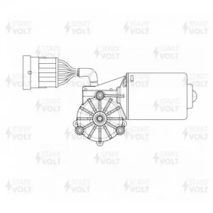 Мотор-редуктор стеклоочистителя МАЗ 6312,5340 STARTVOLT VWF 1302 START VOLT