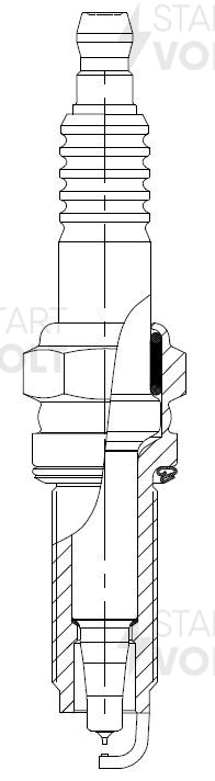 Свеча зажигания для автомобилей Honda Accord VIII (08-)/CR-V IV (12-) 2.0i Ir+Pt VSP 2306 START VOLT