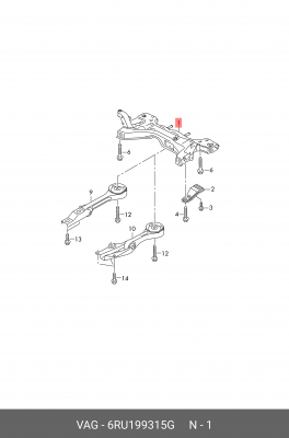 VW SKODA ПОСЛЕ 2015 ГОДА 6RU 199 315 G VAG