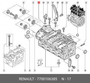 RENAULT FLUENCE (2010-2017) 28х38х7 7700106385 RENAULT