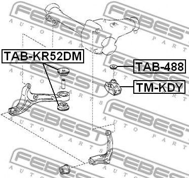 подушка редуктора! Toyota Hi-Ace 89-06 TAB-488 FEBEST