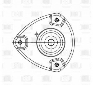 Опора амортизатора Kia Rio (05-) (перед. лев.) (с подшип.) (SA 0862) SA 0862 TRIALLI