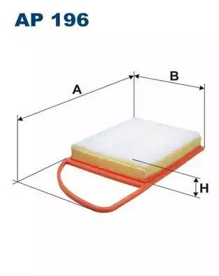 Фильтр воздушный PEUGEOT Partner (08-) CITROEN Berlingo (08-) FILTRON AP196 FILTRON