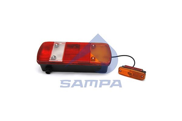 Фонарь задний MAN TGA,TGL,TGM,TGS,TGX правый (с габаритом) АМР разъем снизу SAMP 024081 SAMPA
