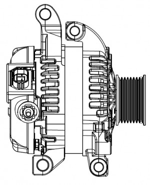 Генератор для а/м Lexus LX (07-) 5.7i/Toyota Land Cruiser 200 (10-) 4.6i 150A (L LG 1952 START VOLT