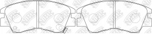 Колодки тормозные MITSUBISHI L200 (86-96),Pajero (91-97) передние (4шт.) NIBK PN3172 NIBK