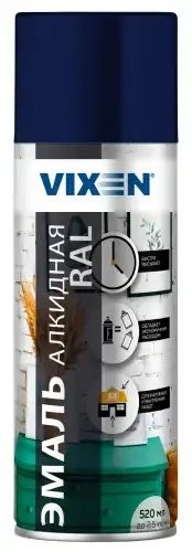 Краска темно-синяя аэрозоль 520мл универсальная VIXEN VX15002 VIXEN