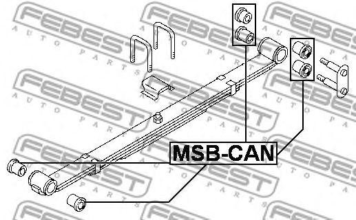 Втулка рессоры MITSUBISHI CANTER FA/FB/FE MSB-CAN MSB-CAN FEBEST