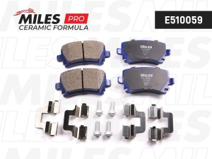Колодки тормозные задние (Смесь CERAMIC серия PRO) VOLKSWAGEN TOURAN 03/CADDY/G5 E510059 MILES