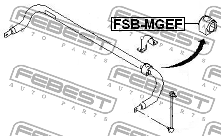 Втулка стабилизатора FORD MONDEO GE 2000-2007 FSB-MGEF FSB-MGEF FEBEST