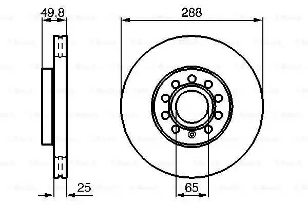 VW TOURAN/GOLF V (2004>)/A3 [8P1] (2003>) 288 0 986 479 088 BOSCH