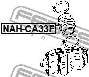 Патрубок воздушного фильтра NISSAN MAXIMA A33 01-06 NAH-CA33 NAH-CA33 FEBEST