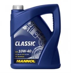Масло моторное полусинтетическое 7501 Classic 10W40 SN/CH-4, A3/B4 5л 1155 MANNOL