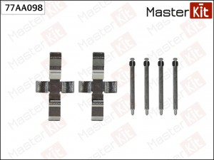Комплект установочный тормозных колодок Mercedes-Benz СЕДАН (W123) 1976 - 1985 7 77AA098 MASTER KIT