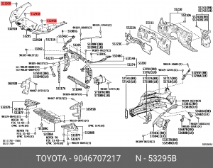 клипса!\ Toyota 90467-07217 TOYOTA