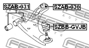 Пыльник шаровой опоры SZBB-GVJB SZBB-GVJB FEBEST