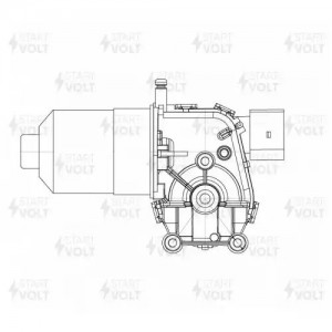 Моторедуктор стеклооч. для а/м Haval F7/F7x (19-) (перед.) (VWF 0565) VWF 0565 START VOLT
