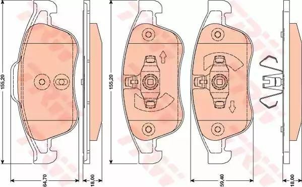 RENAULT KANGOO (2008>) GDB1789 TRW