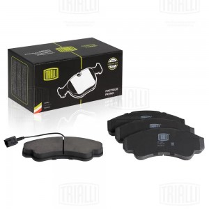 Колодки торм. Fiat Ducato (02-) диск. перед. 164х69 (в компл. с датчиком) (PF 16 PF 1605 TRIALLI