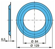 шайба! ступицы под 33116 маслоотраж 84x128x8.5 BPW ECO 6.5-9T 0301093330 BPW