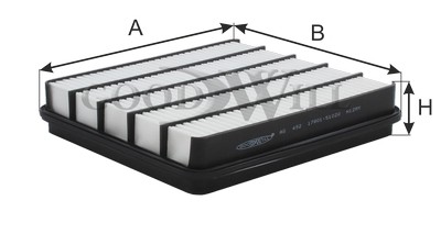 Фильтр воздушный AG492 AG 492 GOODWILL