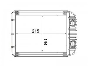 Радиатор отопителя салона VOLKSWAGEN TOUAREG 10-/AUDI Q7 06- ST-VW60-395-0 STVW603950 SAT