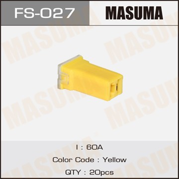 предохранитель силовой! 60A желтый\ FS-027 MASUMA