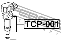 Наконечник катушки зажигания TOYOTA LAND CRUISER 100 HDJ101/UZJ100 1998-2007 TCP TCP-001 FEBEST