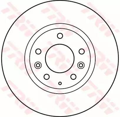 Диск тормозной передний MAZDA CX-7, CX-9 DF4958S DF4958S TRW