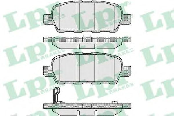 Комплект тормозных колодок 05P857 05P857 LPR