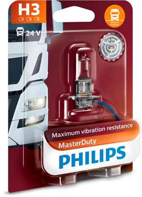Лампа 24V H3 70W PK22s блистер (1шт.) Master Duty PHILIPS 13336MDB1 PHILIPS