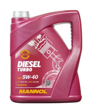 Масло моторное MANNOL TURBO DIESEL 5W40 CI-4/SN синт.5л 7904 1011 MANNOL