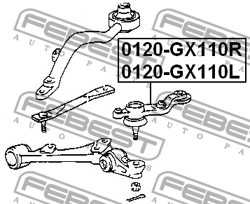Опора шаровая 0120-GX110L 0120-GX110L FEBEST