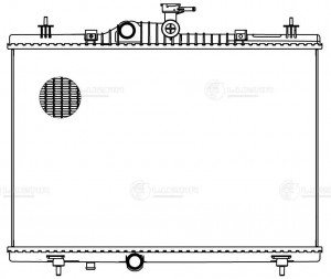 Радиатор RENAULT Koleos (08-) охлаждения двигателя LUZAR LRC 0949 LUZAR