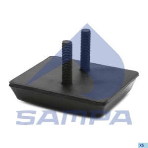 Отбойник MERCEDES 609,709-914 рессоры задней (пластина с 2 шп. M8х33мм) SAMPA 011074 SAMPA