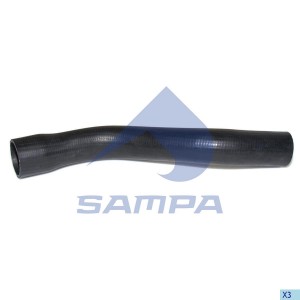 Патрубок радиатора RVI Magnum E-TECH 49*58*455 079115 SAMPA