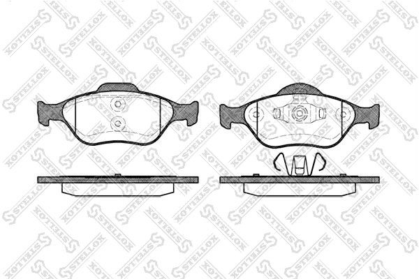 766 00=FDB1394=222557 !колодки дисковые п.\ Ford Fiesta 1.3-1.6/1.4TDCi/1.8Di 00 777-000-SX STELLOX