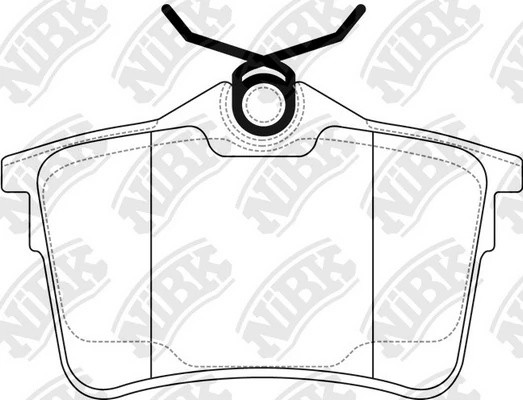 Колодки тормозные PEUGEOT 308 (07-) CITROEN Berlingo (08-) задние (4шт.) NIBK PN0472 NIBK