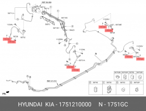 HYUNDAI MITSUBISHI 10*16*1 медь 1751210000 HYUNDAI KIA