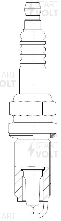 Свеча зажигания для а/м Suzuki SX4 (06-) 1.6i/Grand Vitara II (05-) 2.4i Ir+Ir ( VSP 2401 START VOLT