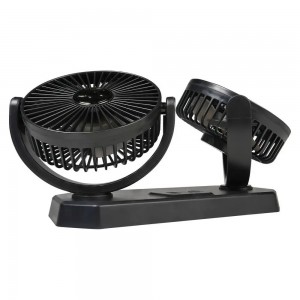 Вентилятор в салон двойной поворотный 360, 2x13см, 5В USB, раздельная регулировк AEAE005 AIRLINE